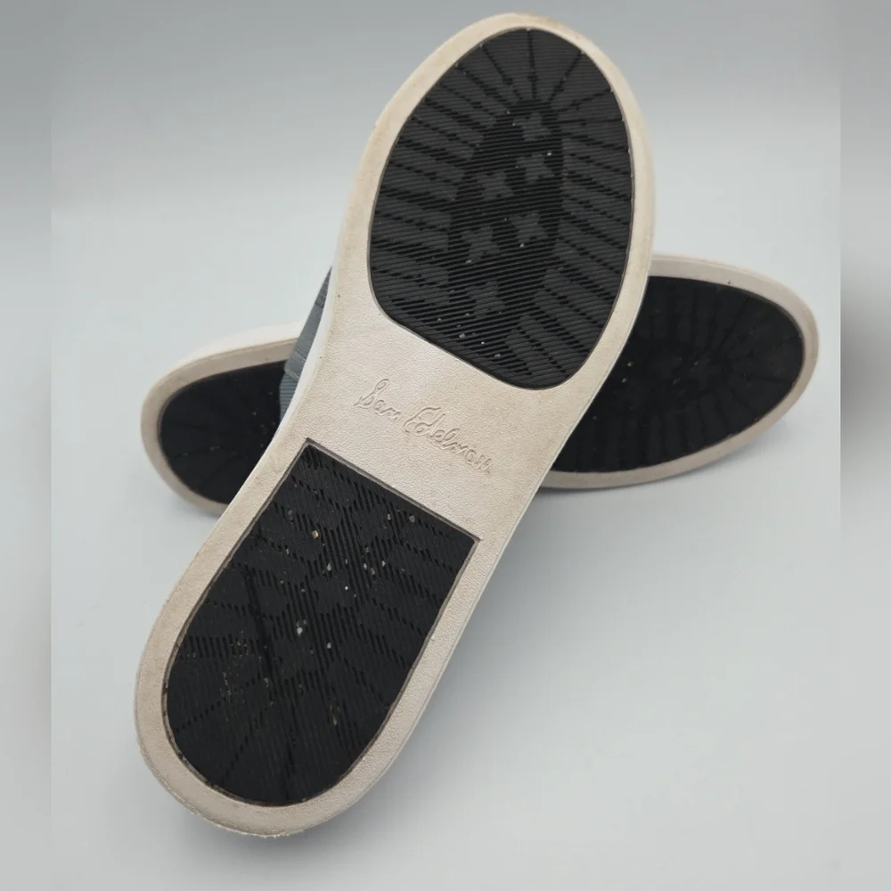 Sam Edelman Men Shoes Slip On Grey SANTINO‎ Lightweight Boat Loafer Sz 9.5 EUC